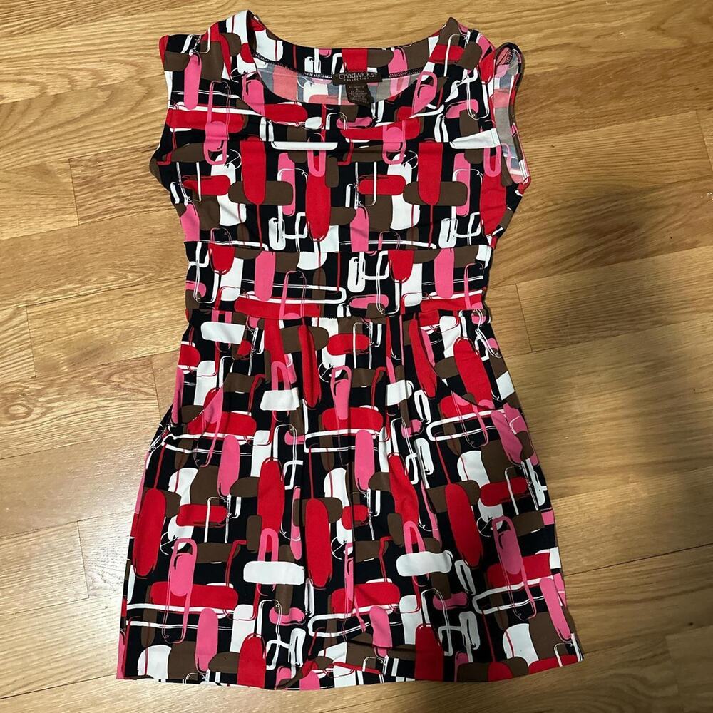 Mod Patterned Shift Dress From Chadwicks Collecti… - image 7